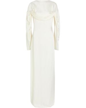 Stella McCartney Satin-Crepe Gown - White