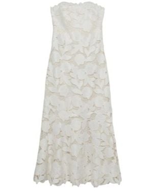 Jonathan Simkhai Valletta Strapless Embroidered Dress - White