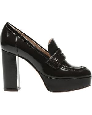 Gianvito Rossi Hadden Platform Loafers - Black