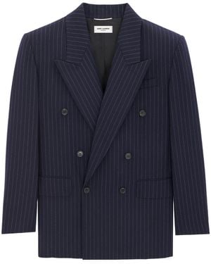 Saint Laurent Oversized Jacket - Blue