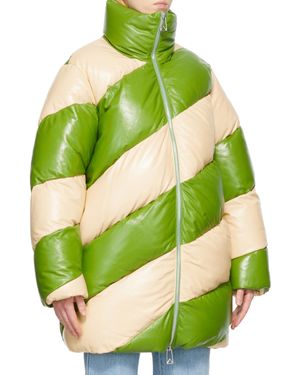 Bottega Veneta Spliced Zipper Cotton Suit - Green