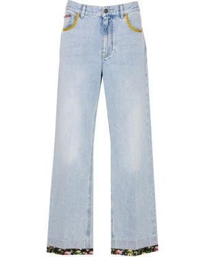 Valentino Belt Loop Jeans - Blue
