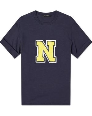 Neil Barrett Logo Printed T-Shirt - Blue