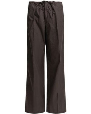 AURALEE Drawstring Casual Pants - Gray