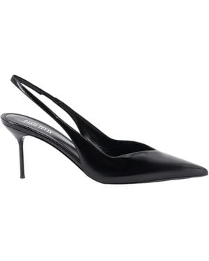 Paris Texas Lidia Slingback Pumps - Black