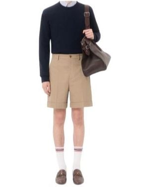 Valentino Gabardine Bermuda Shorts - Blue