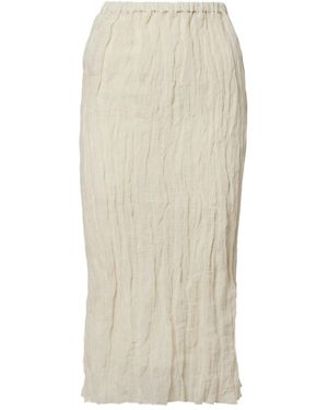 Rohe Cotton-Blend Midi Skirt - Natural