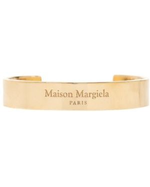 Maison Margiela Logo Engraved Bracelet - Natural