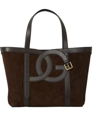 Dolce & Gabbana Dg Logo Shopping Bag - Black