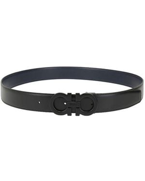 Ferragamo Ferragamo Gancini Reversible Buckle Belt - White