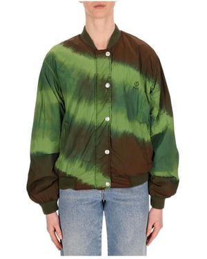 Philosophy Di Lorenzo Serafini Tie-Dyed Bomber Jacket - Green