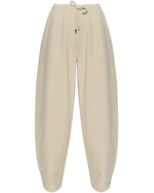 Sportmax Elastic Waist Sweatpants - White