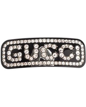 Gucci Logo Embellished Hair Clip - White