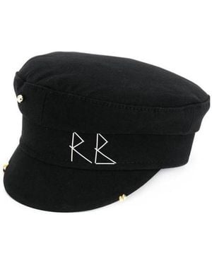 Ruslan Baginskiy Logo Sewing Newspaper Boy Wool Hat - Black