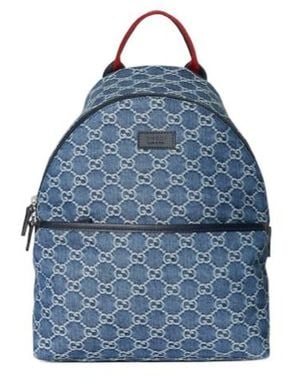 Gucci Children's Gg Backpack - Blue