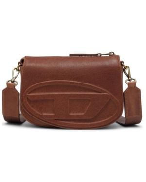 DIESEL 1Dr Logo Embossed Camera Bag - Brown