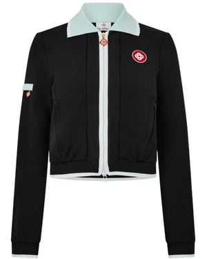 CASABLANCA Zipper Long-Sleeve Casual Jacket - Black