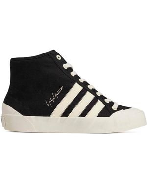Y-3 Signature Stripe High-Top Sneakers - Black