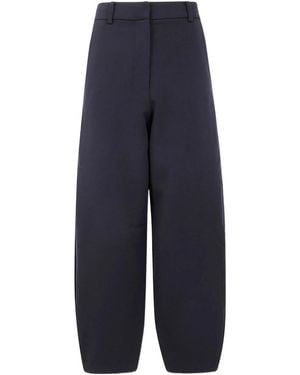 By Malene Birger Casual Pants With Belt Loops - Blue