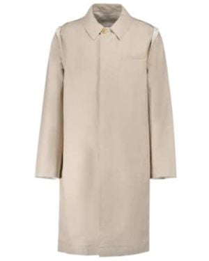 Undercover Raw-Edge Mac Coat - Natural