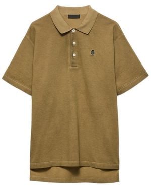 Prada Garment-Dyed Cotton Polo Shirt - Green