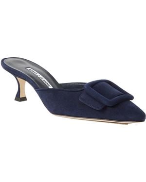 Manolo Blahnik Classic Mary Janes - Blue