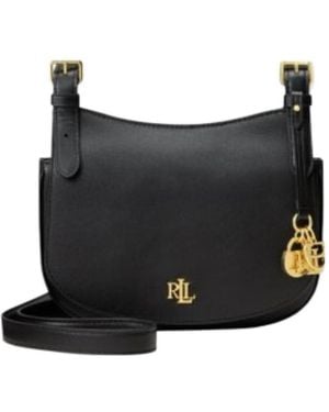 Ralph Lauren Marcy Charm-Detail Crossbody Bag - Black