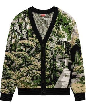 KENZO Japanese Garden Cardigan - Green