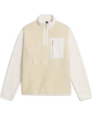 The North Face Yumiori 1/4 Zip Fleece Jacket - White