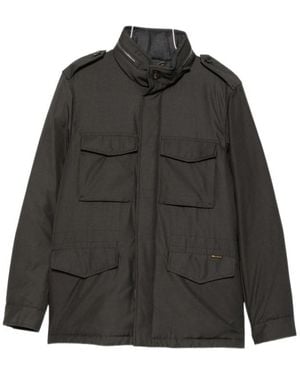 Moorer Long-Sleeved Down Jacket - Black