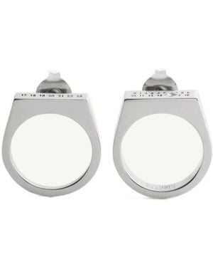 MM6 by Maison Margiela Chevalier Earrings - White