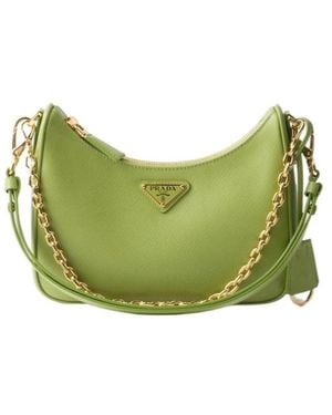 Prada Re-Edition Saffiano Leather Mini-Bag - Green