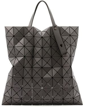 Issey Miyake Lucent Matte Geometric-Panelled Tote Bag - Black