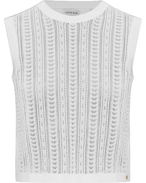 Anine Bing Sleeveless Top - White