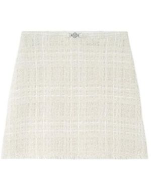 Versace Tweed Mini Skirt - White