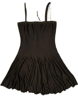 Balmain Thin Shoulder Strap Dress - Black