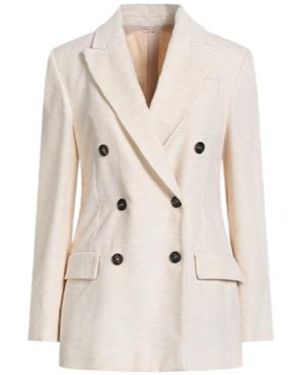 Brunello Cucinelli Double-Breasted Corduroy Suit - Natural