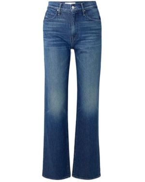 Mother Straight-Leg Jeans - Blue