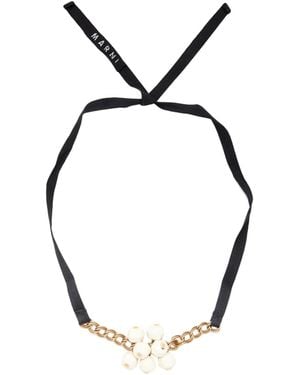 Marni Beaded Necklace - Black