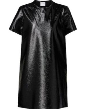 Courreges Vinyl Minidress - Black