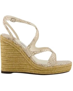 Jimmy Choo 110 Ayla Buckled Sandals - Metallic