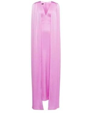 Alex Perry Hudson Satin Crepe Gown - Pink