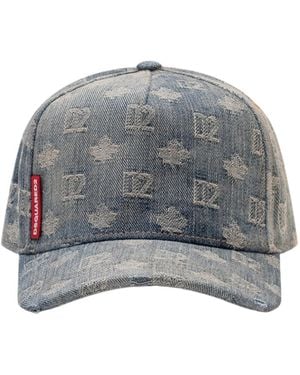 DSquared² Printed Hat - Gray
