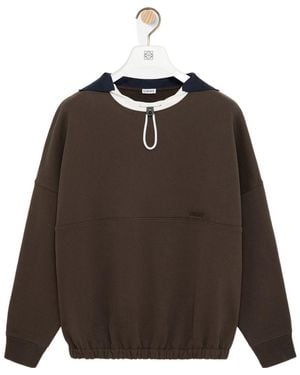 Loewe Medium-Weight Fleece Sweatshirt - Brown
