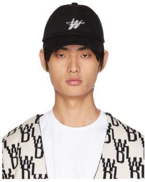 we11done Logo-Print Cotton Baseball Cap - White