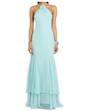 retroféte Lirael Chiffon Dress - Blue