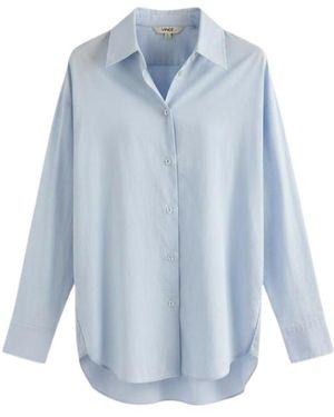 Vince Long-Sleeved Cotton Shirt - Blue