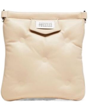 Maison Margiela Glam Slam Logo Patch Tote Bag - Natural