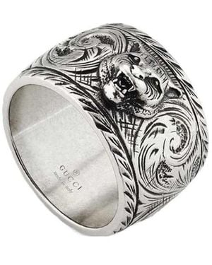 Gucci Logo Ring - Metallic