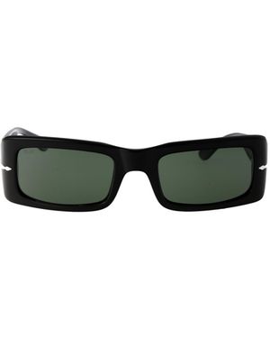 Persol Francis Rectangle Frame Sunglasses - Green